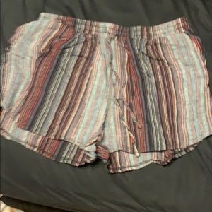 striped shorts